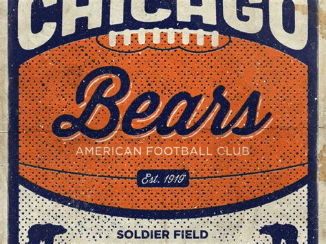 Vintage Chicago Bears by Scott Martin on Dribbble