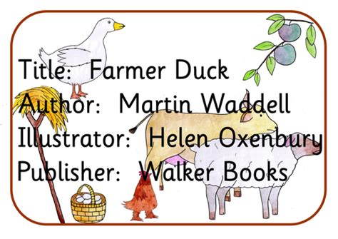 Farmer duck resource pack- story sack | Teaching Resources