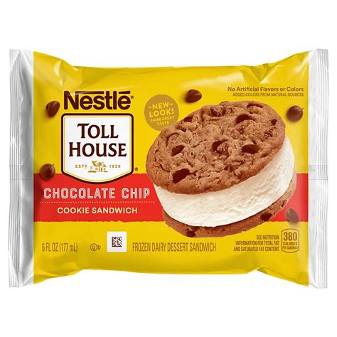 Nestle Toll House Chocolate Chip Cookie Ice Cream Sandwich - Shop Ice Cream & Treats at H-E-B