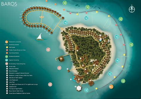 Maldives Resort Map (Enlarged)