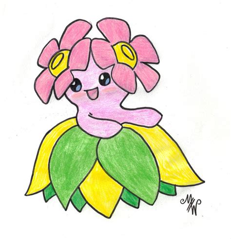 shiny Bellossom by lunaookami102332 on deviantART