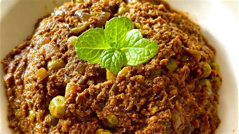 Keema Matar Masala | Keema Matar Recipe | Minced Meat & Pea Curry ...