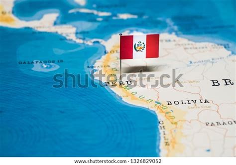 Flag Peru World Map Stock Photo 1326829052 | Shutterstock