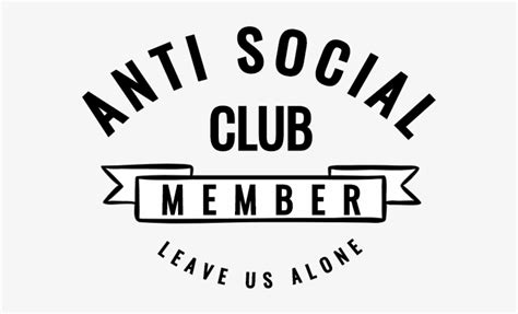 Anti Social Club - Antisocial Social Club Logo Transparent PNG - 600x428 - Free Download on NicePNG