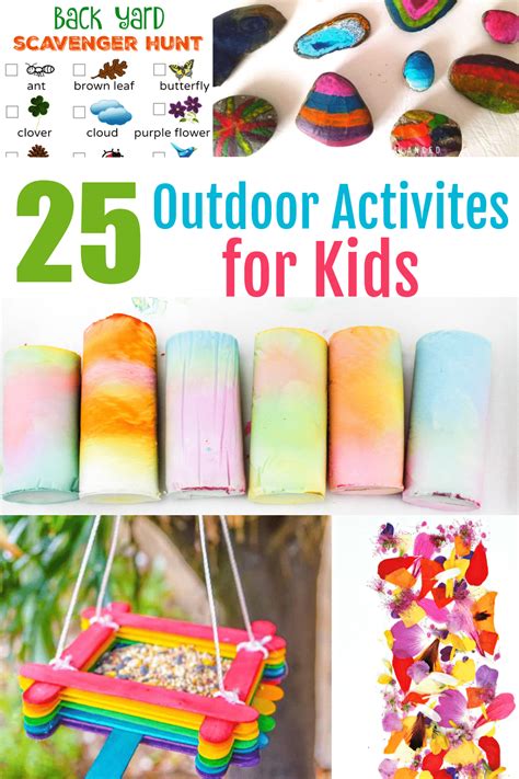 25 of the BEST Outdoor Activities for Kids from Pinterest!