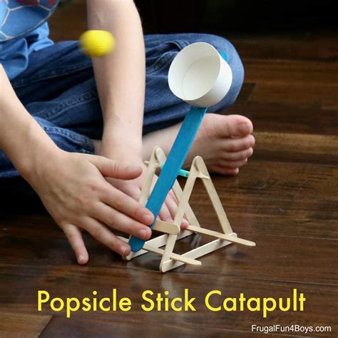 Build a Powerful Popsicle Stick Catapult - Frugal Fun For Boys and Girls