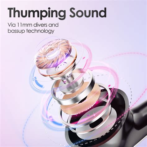 Wireless Gaming Earbuds with Mic Touch Control, VR Bluetooth Gaming Headset with Dual Mode ...