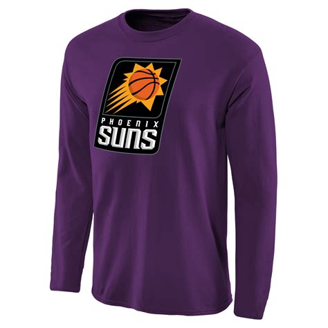 Men's Phoenix Suns Purple Primary Logo Long Sleeve T-Shirt