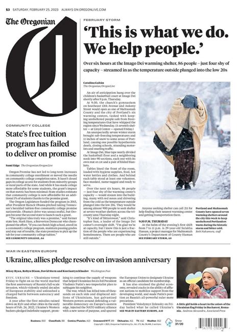 The Oregonian opens digital newspaper to all as public service in 2023 winter storm - oregonlive.com