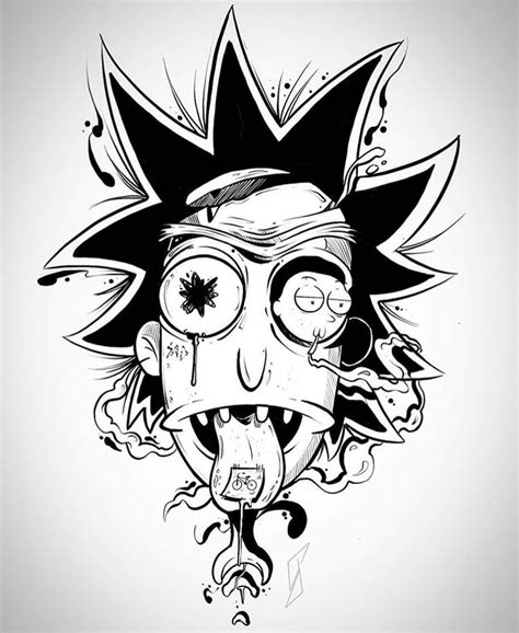 Rick And Morty Stoner Cartoon Drawings, Pin on Life. :) : Последние ...