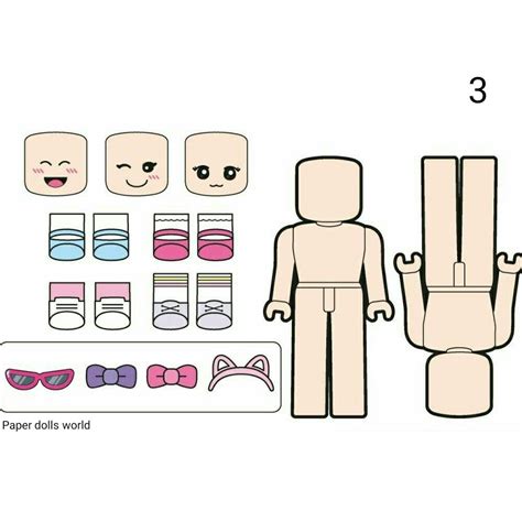 Blind bag roblox page 3-4 (paper dolls world) | Princess paper dolls printable, Paper doll ...