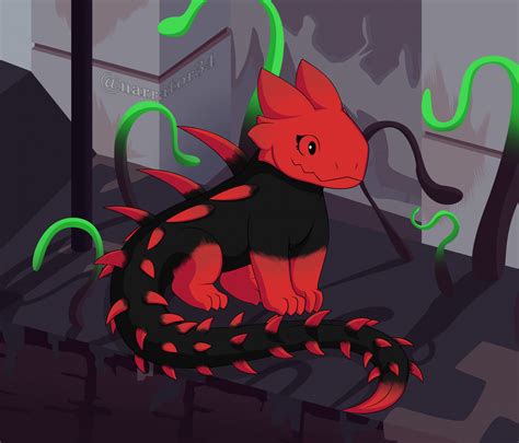 Rainworld Red Lizard by TheNarrator34 -- Fur Affinity [dot] net