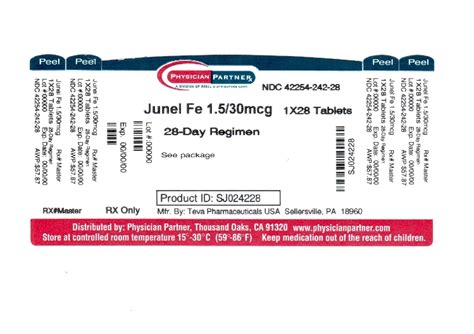 Junel Fe 1.5/30 Information, Side Effects, Warnings and Recalls