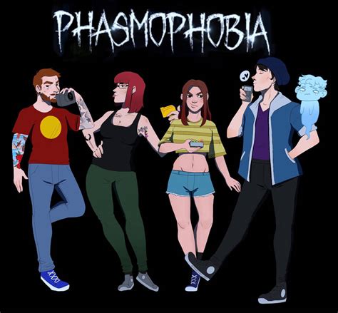 Phasmophobia fan art: the A team (were idiots) by MalchielCoffeeBean on DeviantArt