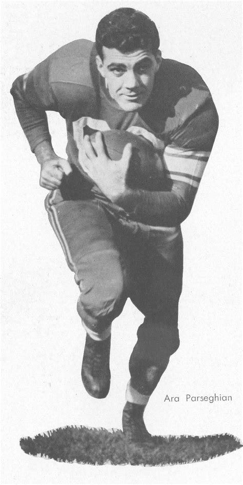 Ara Parseghian in Football Uniform, 1947 · Cradle of Coaches