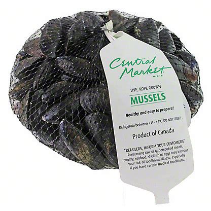 Live Black Mussels, 2 LBS – Central Market