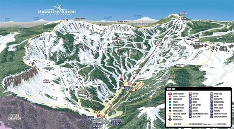 Mission Ridge Trail Map | Ski Maps | Washington