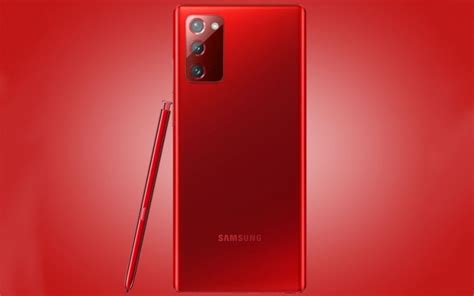 Samsung Galaxy Note20 gets a Mystic Red version in South Korea ...