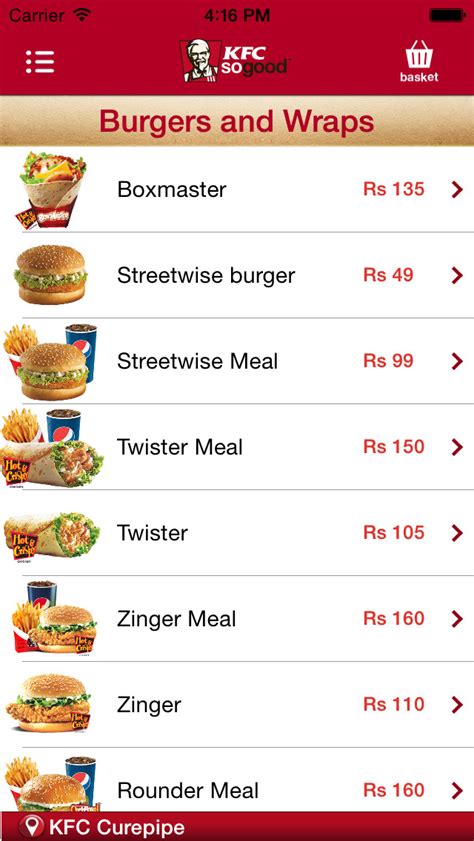 KFC Mauritius | Apps | 148Apps