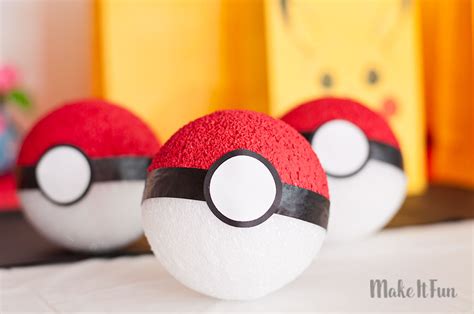 Easy DIY Pokémon® Poké Balls | Make It Fun Blog