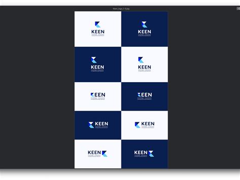 Keen logo process by Alius Levinskas on Dribbble