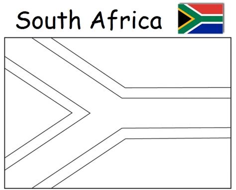 Geography Blog: South Africa Flag Coloring Page