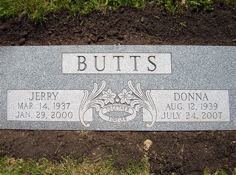 Companion Flat Headstone Designed for Butts Family | Rome Monument