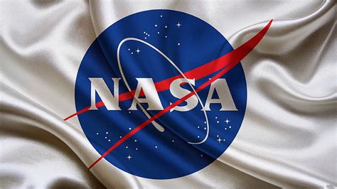 HD wallpaper: NASA, flag, logo, blue, no people, indoors, white color, close-up | Wallpaper Flare