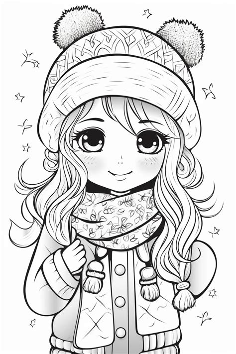 Easy Cute Girl Coloring Pages for Kids – Free Printable 2024