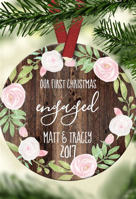 18 Stunning Custom-Made Christmas Engagement Ornaments!