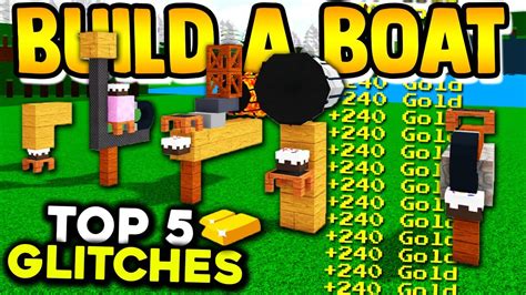 TOP 5 GOLD GLITCHES of 2021!! | Build a boat for Treasure ROBLOX - YouTube