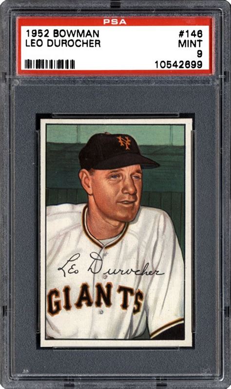 1952 Bowman Leo Durocher | PSA CardFacts®