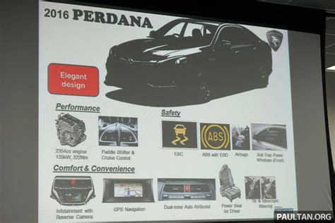 2016 Proton Perdana - initial specifications revealed - paultan.org