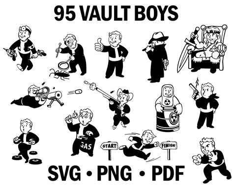 Fallout VAULT BOY Bundle Svg Png Pdf Digital Download - Etsy UK