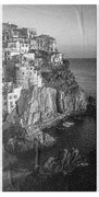 Manarola Dusk Cinque Terre Italy BW Photograph by Joan Carroll - Fine Art America