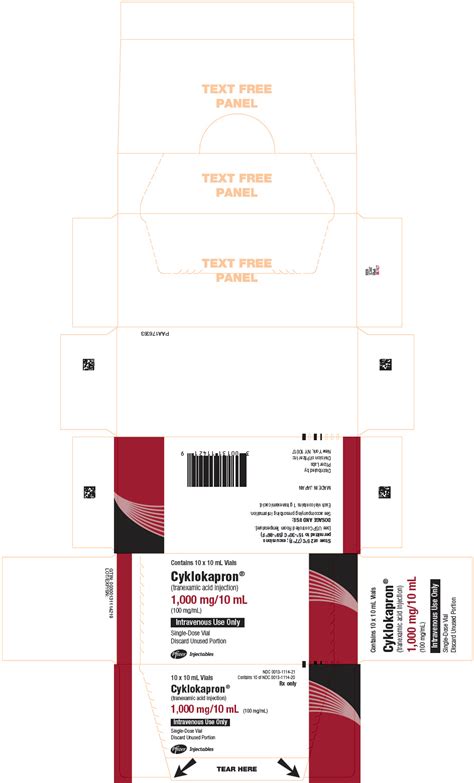 DailyMed - CYKLOKAPRON- tranexamic acid injection, solution