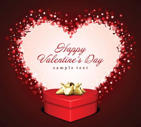 Romantic valentine day gift card (25642) Free EPS Download / 4 Vector