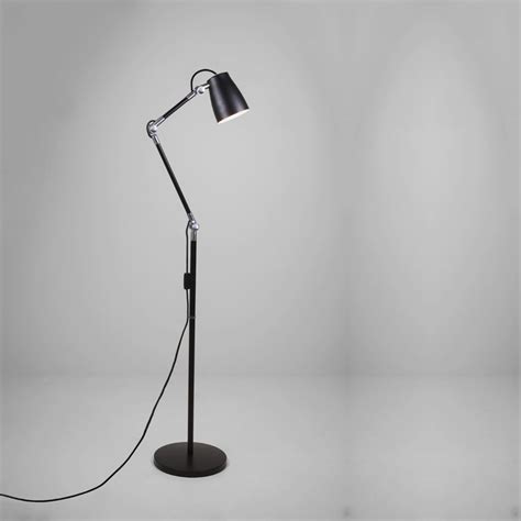 Luxo Spotlight Floor Lamp in Black - Imperial Lighting