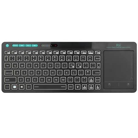 Buy Rii Wireless Keyboard with Touchpad, RT518S Bluetooth Keyboard Dual Mode Backlit Multimedia ...