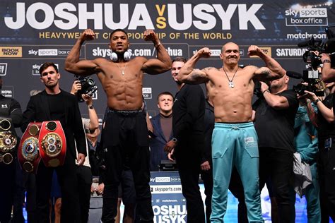 Boxing News: Oleksandr Usyk vs. Anthony Joshua - Statistical comparison