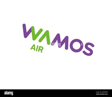 Wamos Air, rotated logo, white background B Stock Photo - Alamy