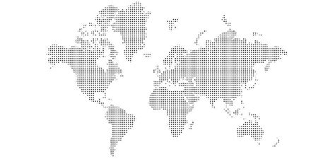 World Map - Dots Mural - Environmental Graphics - Murals Your Way