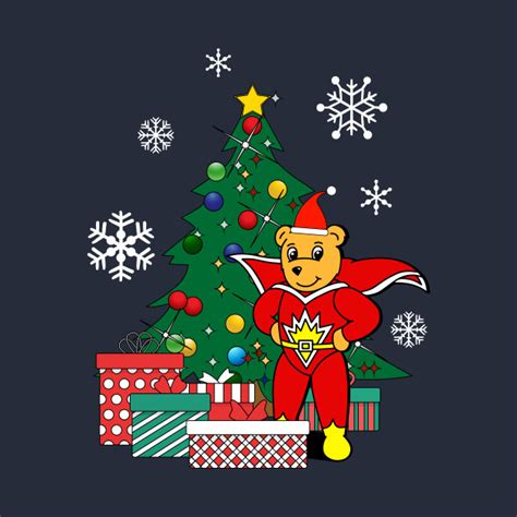 SuperTed Around The Christmas Tree - Superted - T-Shirt | TeePublic