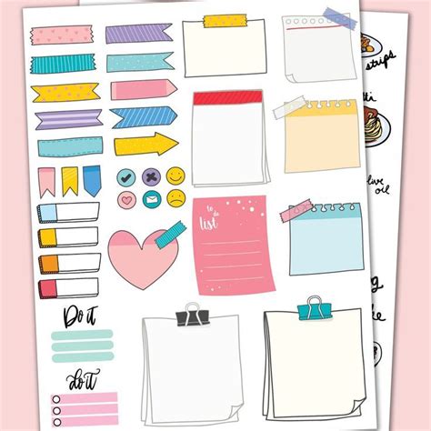 Digital Planner Stickers Sticky Notes Digital Stickers - Etsy | Planner ...