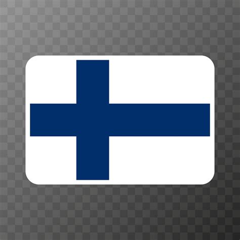 Finland flag, official colors and proportion. Vector illustration ...