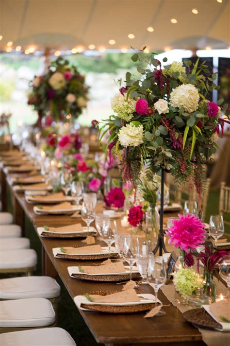 Long Table Centerpieces by Blush Floral Design