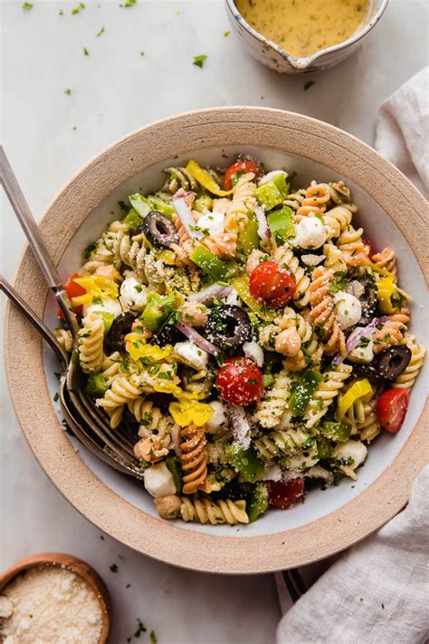 Zesty Italian Pasta Salad (Potluck Salad) Recipe - Little Spice Jar