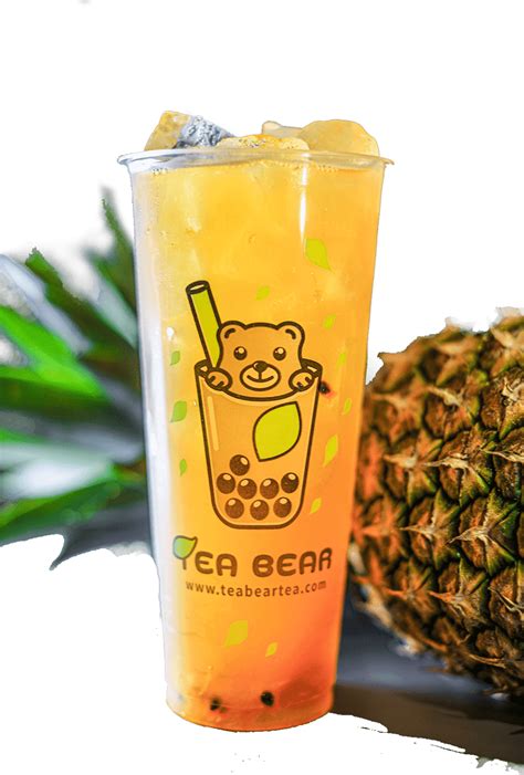 Piña Passion Fruit Tea - Boba Tea in Cypress TX, Bubble Tea in Cypress TX - Tea Bear Teahouse