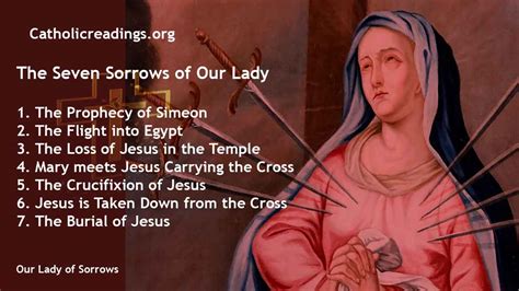 Our Lady of Sorrows - Feast Day - September 15 2024 - Catholic Saint of the Day