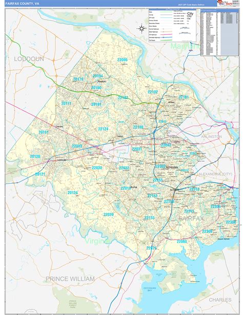 Fairfax County Zip Code Map Va Map | Images and Photos finder